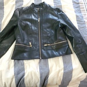 Faux leather jacket